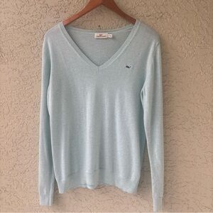Vineyard Vines Light Blue V-Neck Sweater